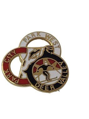 Vintage Park City Deer Valley Park West Utah Ski Resorts Lapel Pin